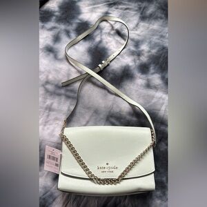 Kate Spade Light Green Crossbody Bag with Gold Chain